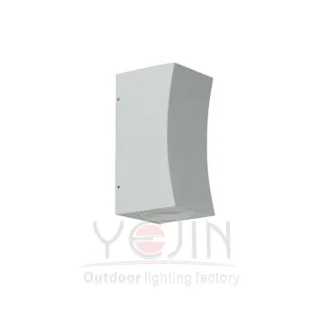 Wholesale Aluminium Rectangle GU10 Type Up Down Outdoor Wall Lights YJ-006S/2