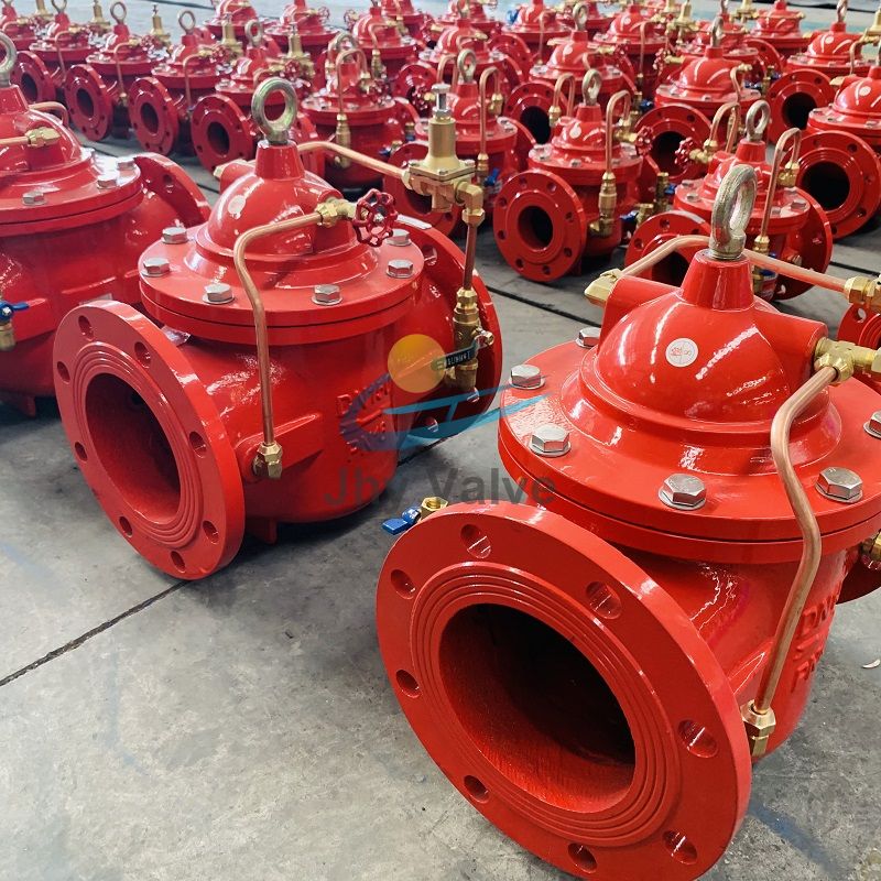 China Venta caliente Control de flujo hidráulico Válvulas reductoras de presión contra incendios