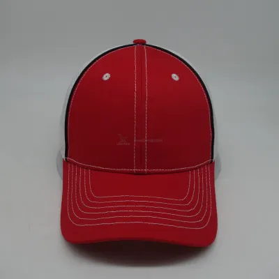 Plain cap red and white