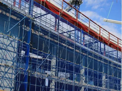 Application of construction scaffolding