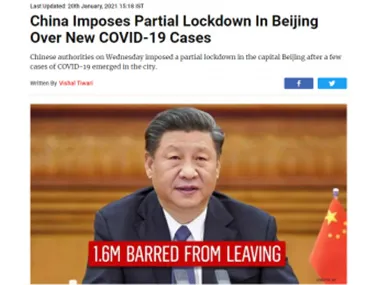 Qual é a situação do COVID-19 na China?