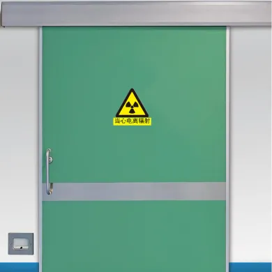 Raio X do hospital que protege a porta automática
