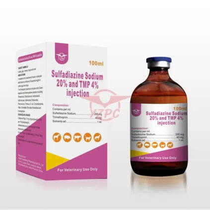 Sulfadiazina de sódio + injeção de trimetoprima (20% + 4%)