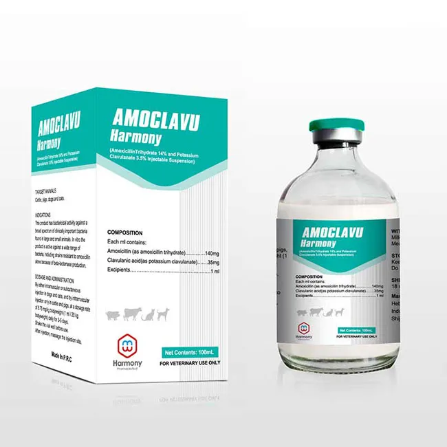 Amoxicillin 14% and Clavulanate 3.5% Suspension