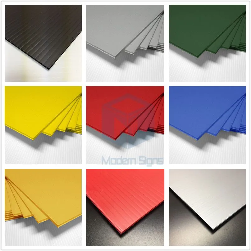 Colored Coroplast Sheets
