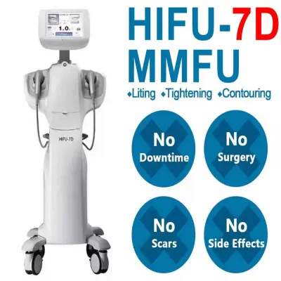 Professional 7D Hifu Face Lifting Skin Rejuvenation Skin Whitening Body Slimming Machine with 7 Cartridges