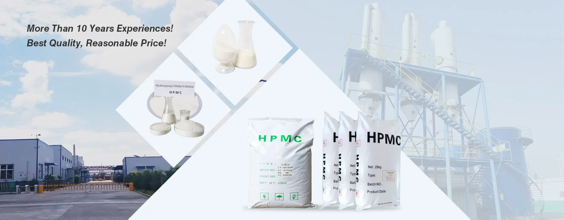 Grau de construção HPMC (hidroxipropilmetil celulose)