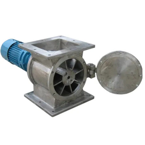 válvula de descarga rotativa para fábrica de cimento / alimentador de impulsor rígido