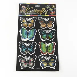 3D Handmade Layer Sticker Butterfly