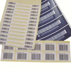 Barcode Sticker Labels for Products Packaging