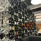 Panel de pared acústica de título 3D