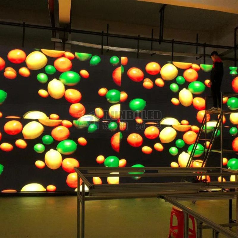 P3 instalación fija de pantallas LED de todo color en interiores con armarios de acero