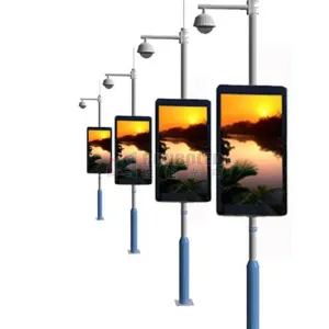 P5 Outdoor Smart City Totem Digital Advertising Media Sign LED Display Screen 