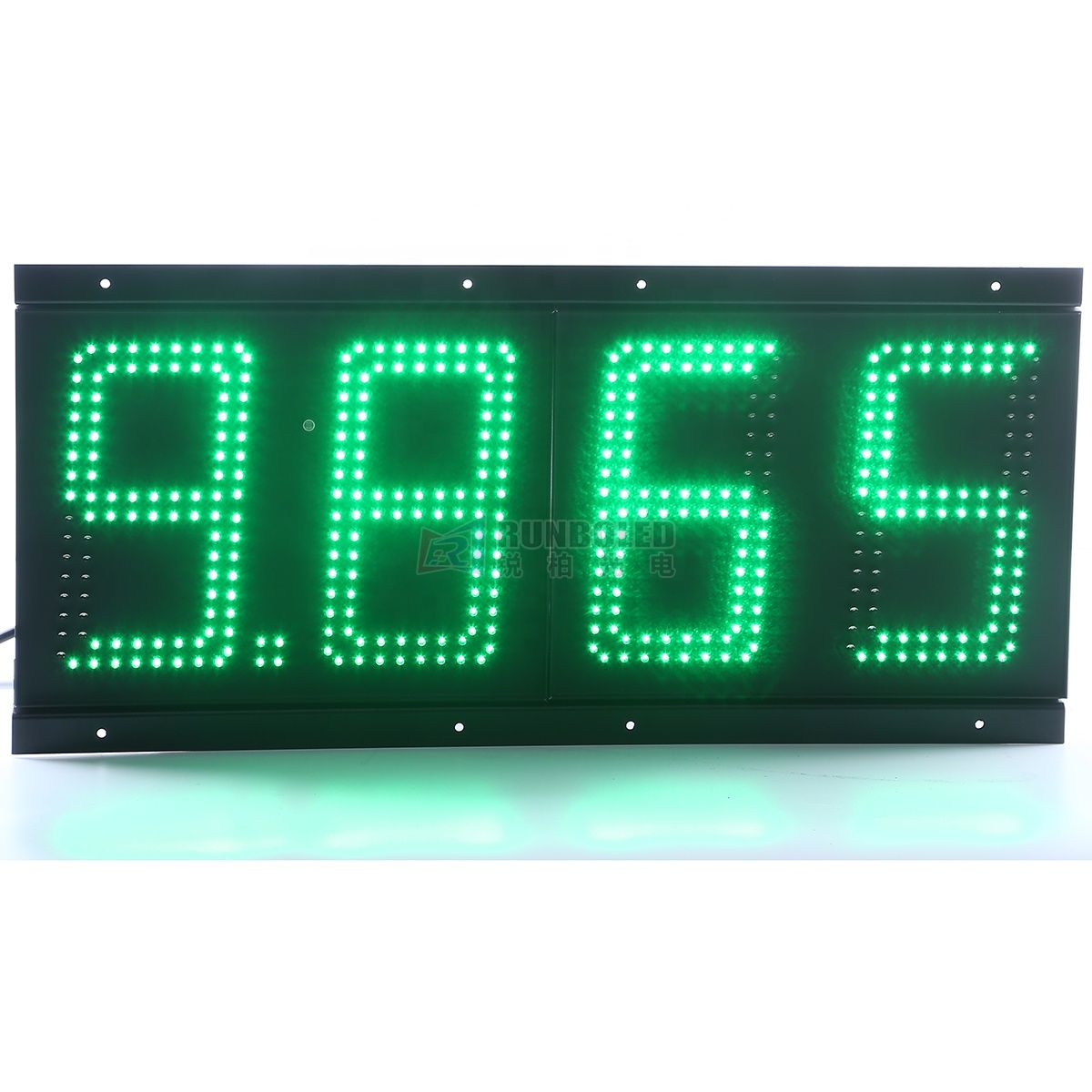 Tableau numérique simple essence blanc / vert / bleu / rouge / jaune avec panneau de prix de gaz LED 6 '' / 8 '' / 10 '' / 12 '' / 16 '' / 18 '' / 20 '' / 24 '' pour la publicité des stations-service