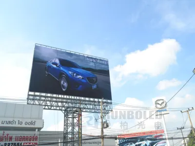 Tablero de pantalla LED fijo para exteriores P16 en Tailandia