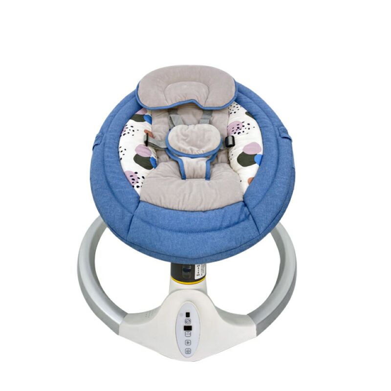 Gekleurde baby automatische schommelwieg met vibratie- en melodiefunctie