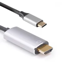 UC0603 USB-C-HDMIアルミニウムグレー