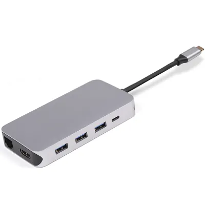 UC0202 9 Anschlüsse USB-C Hub