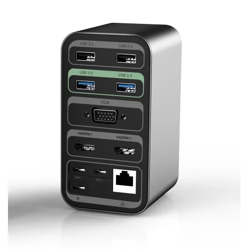UC2403  USB-C Docking Station (MST)  Triple Display ( HDMI + HDMI + VGA ) 