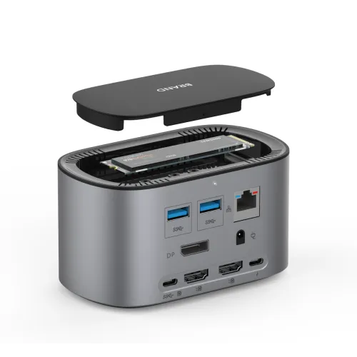 UC2301  USB-C Docking Station with M.2 SATA SSD Enclosure 