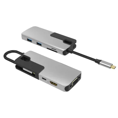 UC1703 Hub USB-C 7 ports pliable