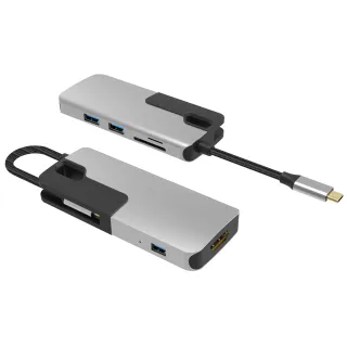 UC1711 Hub USB-C 6 ports pliable