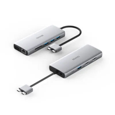 UC3301A 12ポートデュアルUSB-CハブMST   for MacBook only  and Triple Display HDMI + HDMI + VGA