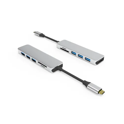 UC0116A 6 Ports USB-C Hub ( 4K60HZ)