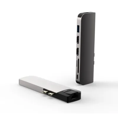 UC2102 8 Ports Dual USB-C Hub mit Dual HDMI für MacBook MST
