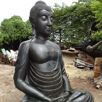 Große japanische Bronze Buddha Statue