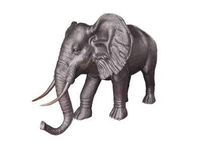 Grande statue d'éléphant en bronze sur mesure
