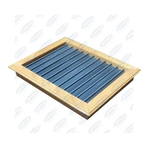 Teak wood return air grille with filter