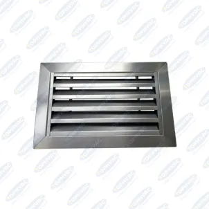 Stainless steel return air grille with filter