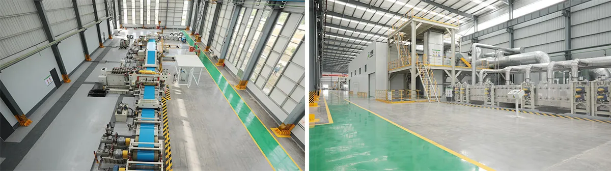 The power coating line of Shandong Dongye Co., Ltd.