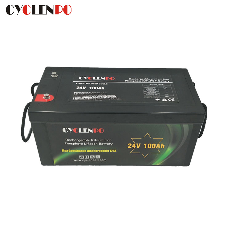Producentforsyning LiFePO4 batteri 24V 100Ah