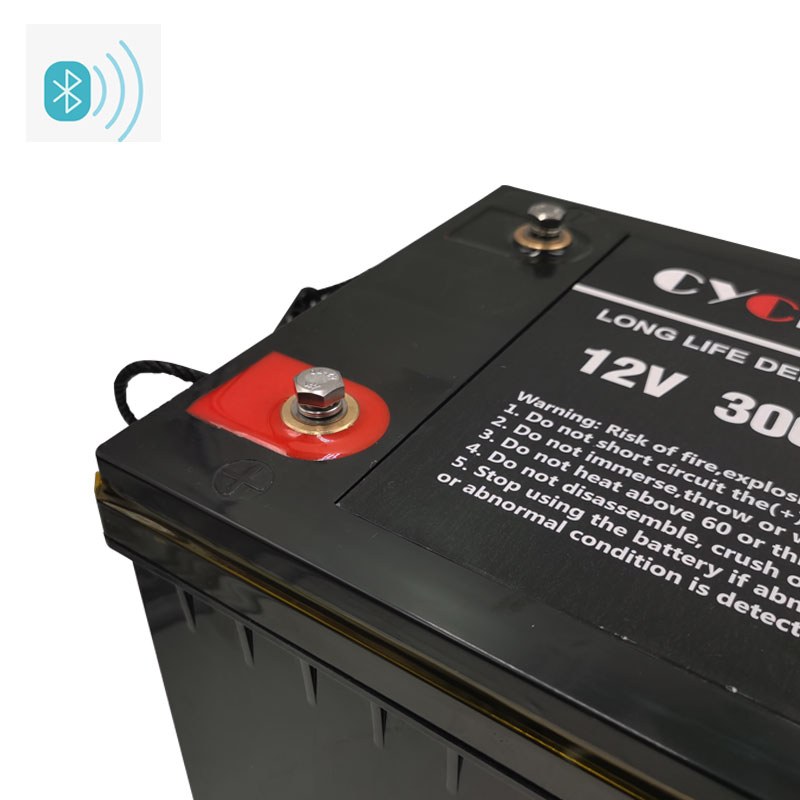 Batterie au lithium-ion LiFePO4 12V 300Ah avec Bluetooth et BMS