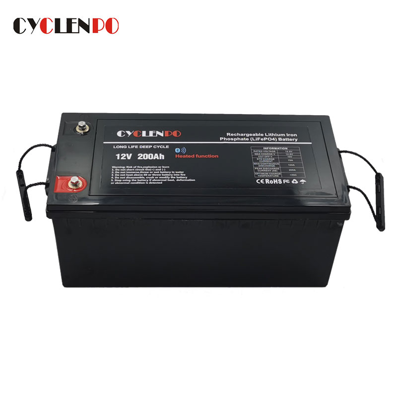 Batterie de basse température Lifepo4 12V 200Ah pour le remplacement d'acide de plomb