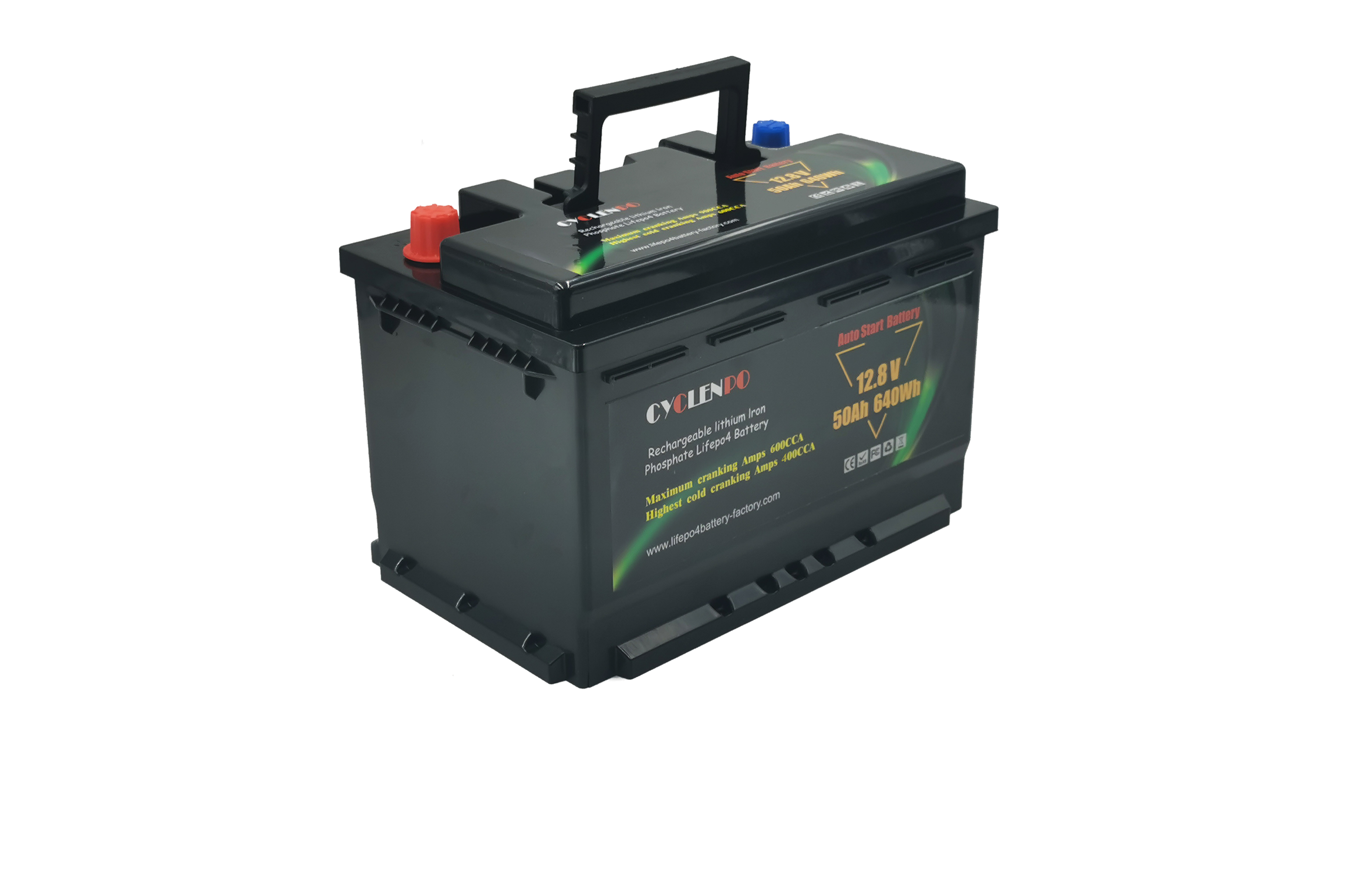 Producentforsyning LiFePO4 Startbatteri 12V 50Ah
