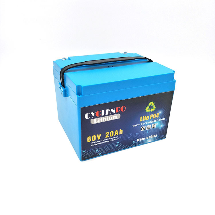 Batterie au lithium 60v 20ah LiFePO4 pour scooter électrique