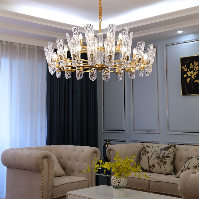 Postmodern crystal bedroom chandelier