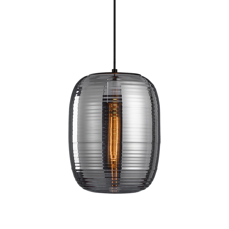 Kundenspezifische moderne LED Amber Smoky Glass Pendelleuchte