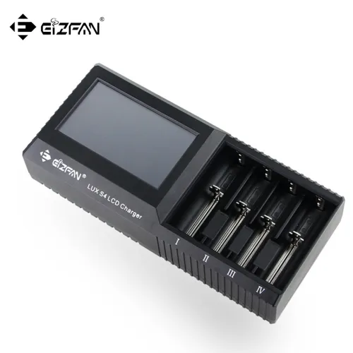 18650 Ladegerät, Efan Lux S4 Touch Screen Intelligenter Batterielader