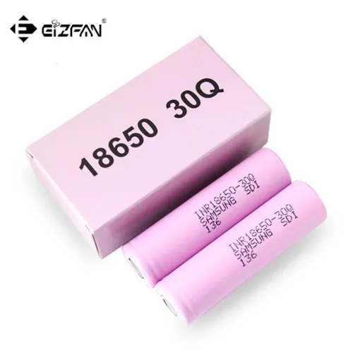 Samsung INR 18650 30Q 3000mAh 15A li ion rechargeable battery for electronic cigarette vape and outdoor camera