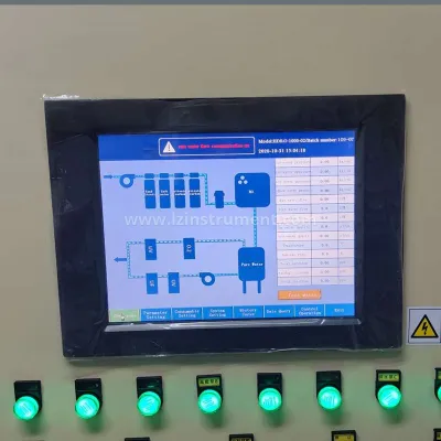HMI de osmose reversa personalizada com controlador lógico programável PLC de interface homem-máquina