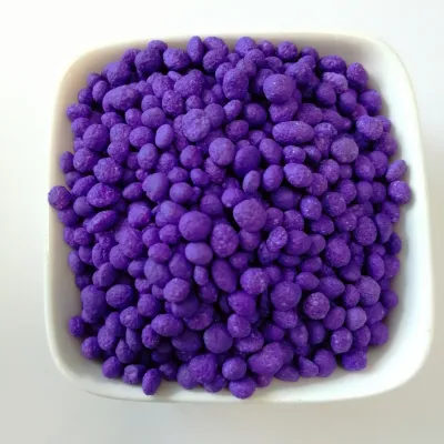 NPK 15-5-20+2MgO+TE compound fertilizer, purple color fertilizer