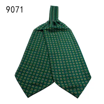 Custom wholesale polyester ascot cravat tie manufacturers paisley ascot