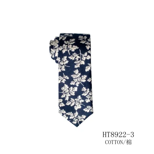 Custom fashion hot selling cotton floral ties men summer ties