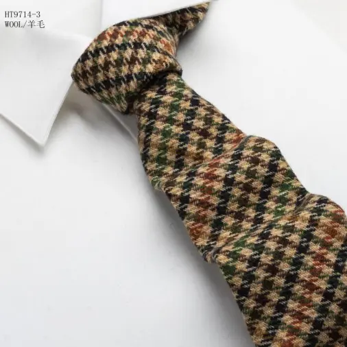 Fashion winter style designs wool luxury necktie