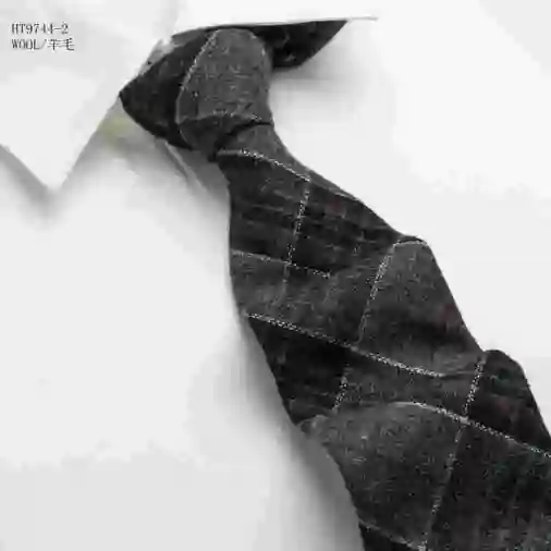 Good looking wool luxury ties men custom winter necktie