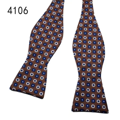 Popular paisley printed mens self tie bow ties luxurious bow tie